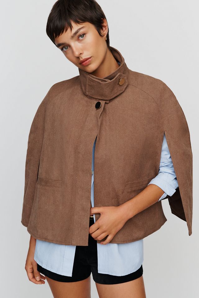 By Anthropologie Funnel-Neck Cape #4