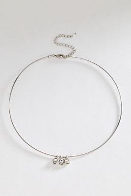 By Anthropologie Crystal Bezel Collar Necklace