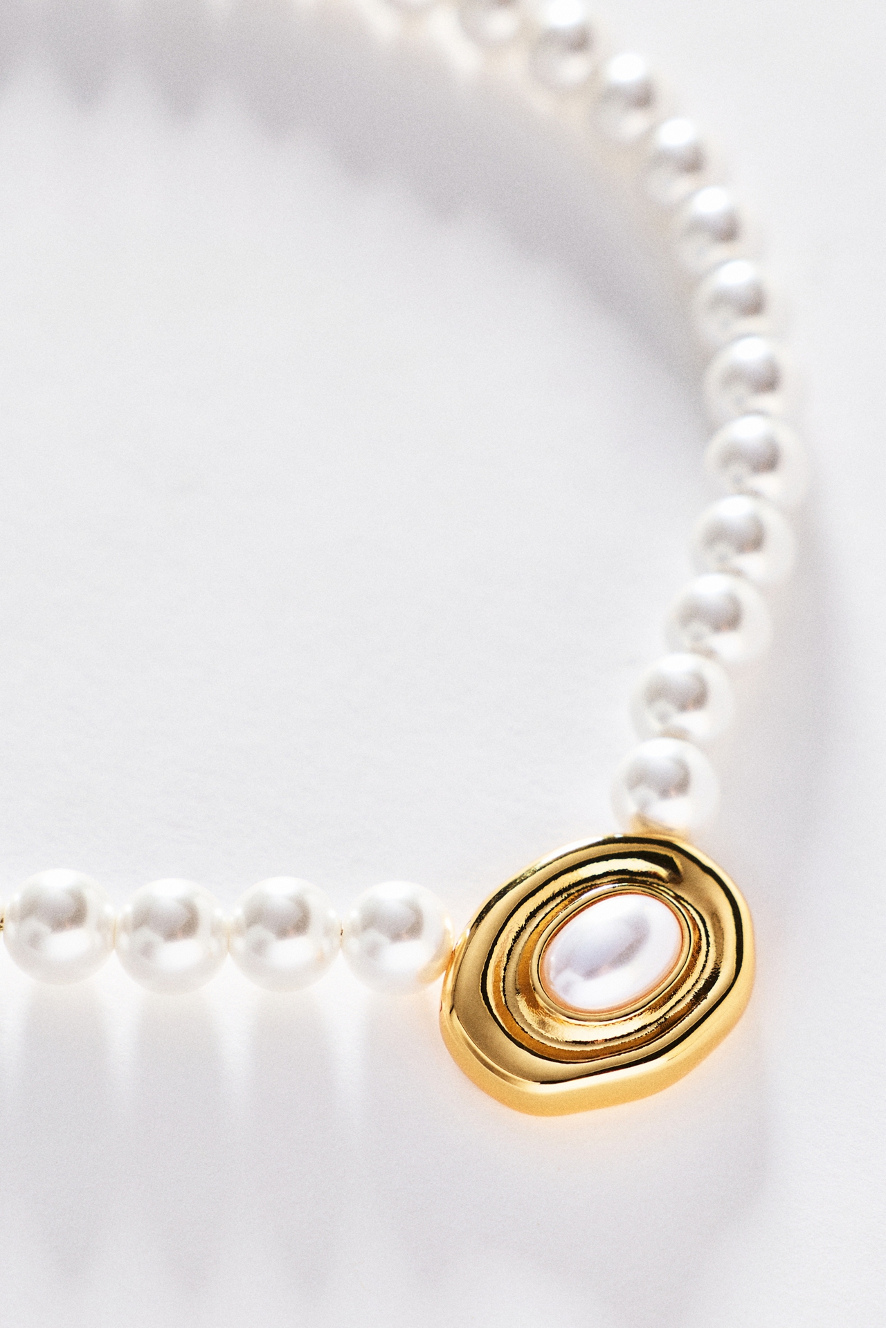By Anthropologie Orbital Pearl Necklace