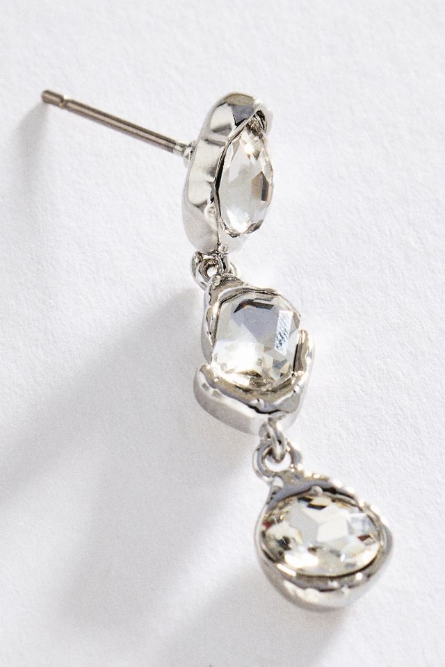 By Anthropologie Trifecta Crystal Earrings #1