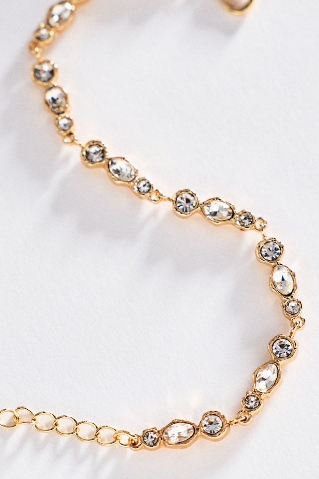 By Anthropologie Mixed-Cut Crystal Bracelet #1