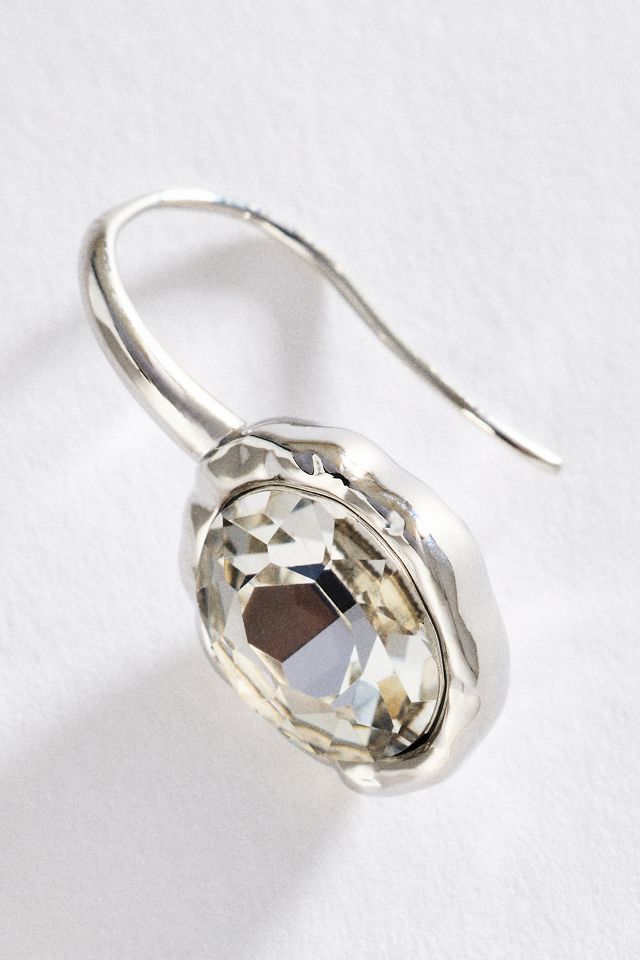 By Anthropologie Faceted Crystal Drop Earrings #1