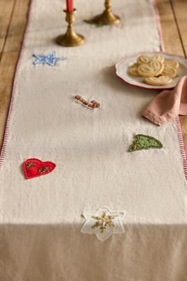 Terrain Hand-Stitched Christmas Icon Runner