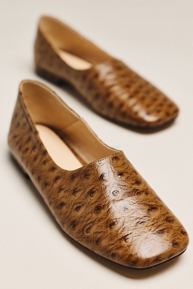 Maeve Square-Toe Leather Flats #1