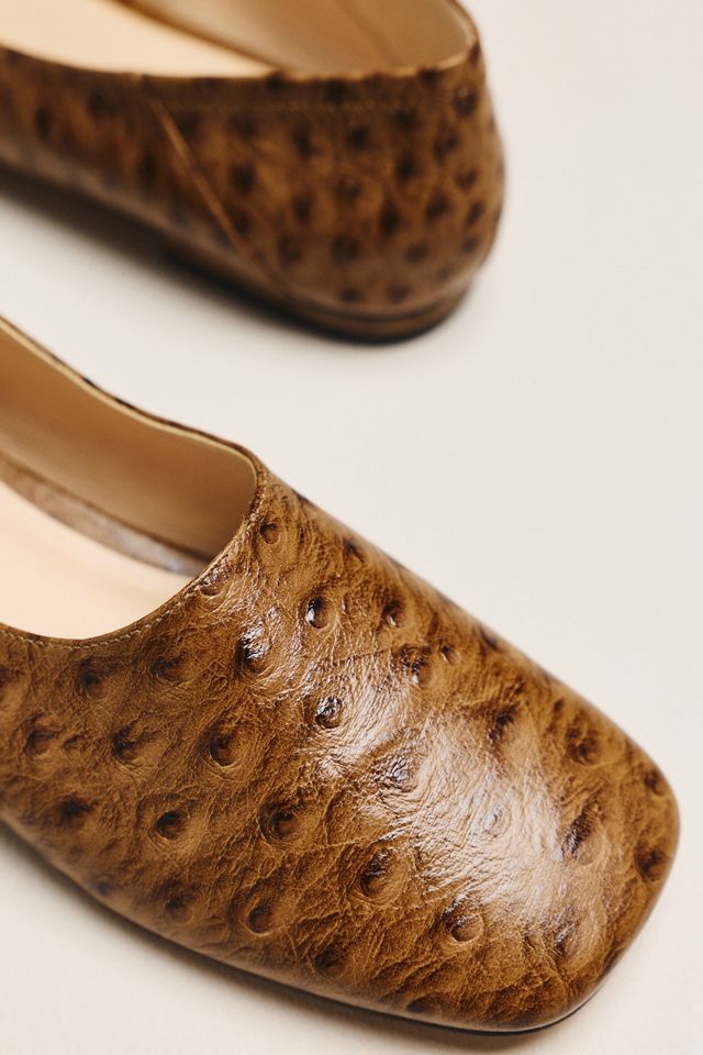 Maeve Square-Toe Leather Flats #2