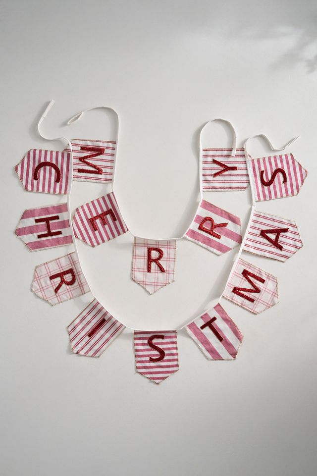 Merry Christmas Velvet Garland #2