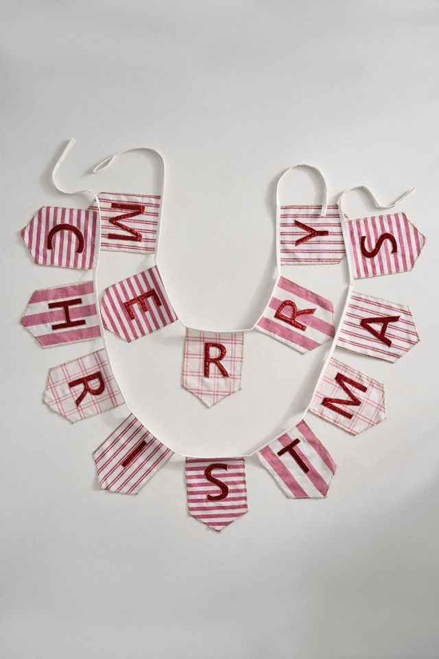 Merry Christmas Velvet Garland #5