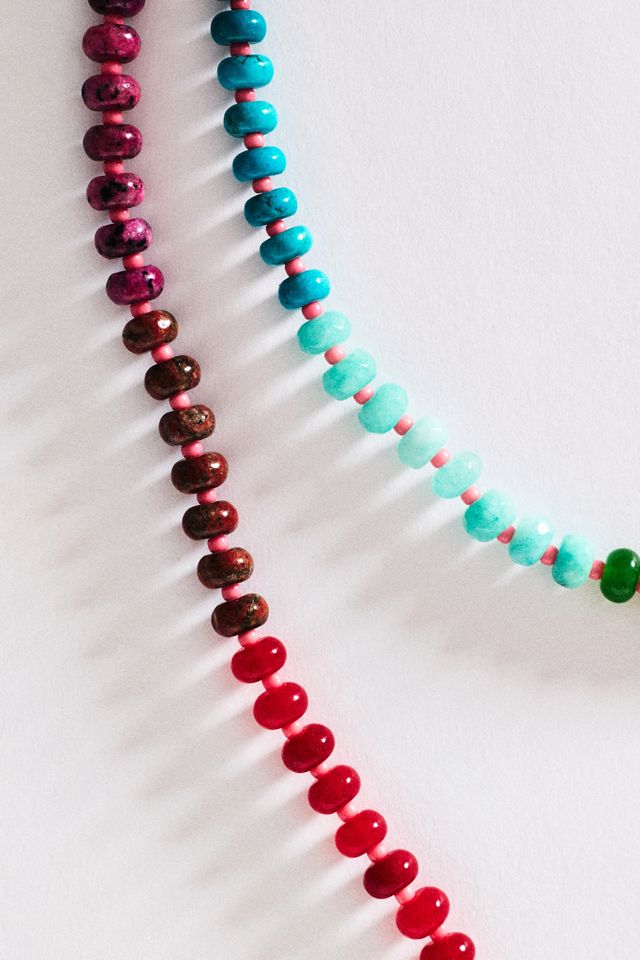 Beaded Rainbow Necklace #1