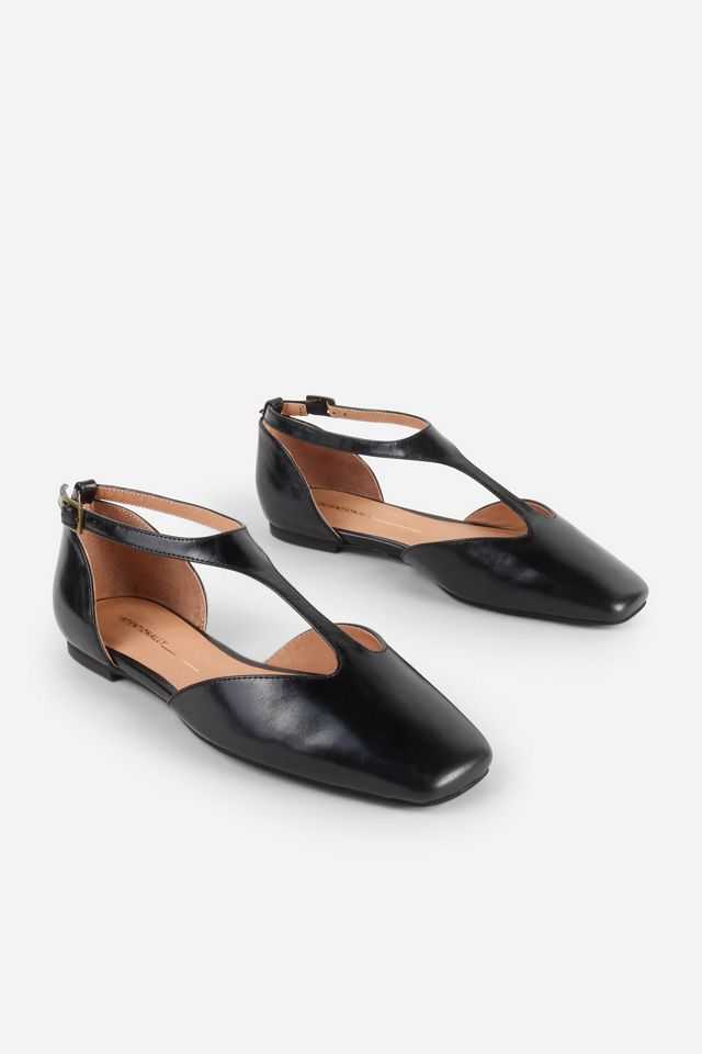 Intentionally Blank Everson T-Strap Flats #1