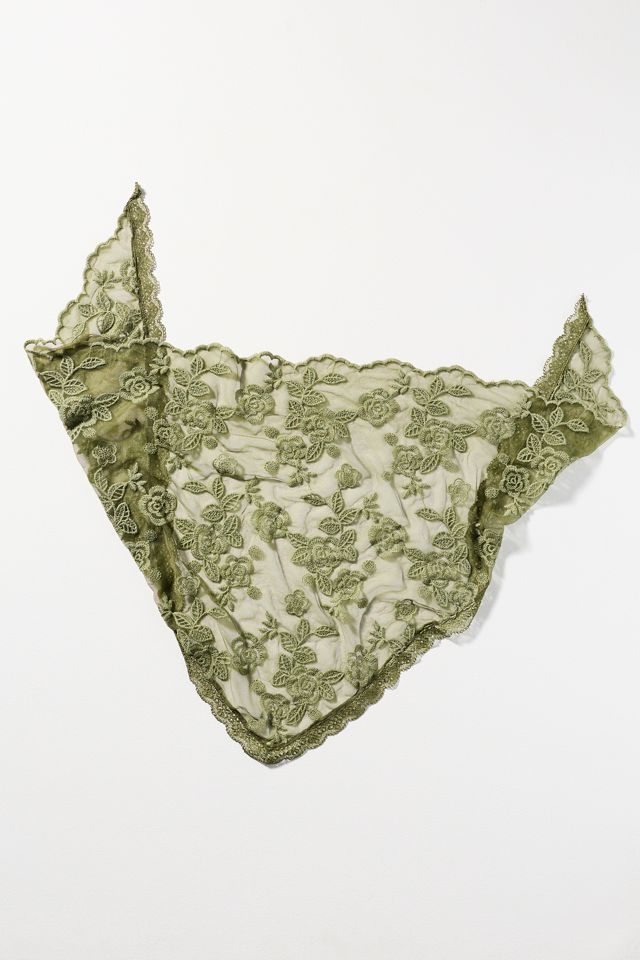Elizabeth Gillett Floral Lace Hair Scarf #1