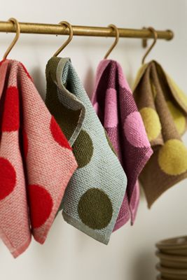 Polly Colorful Jacquard Dish Cloths, Set of 4
