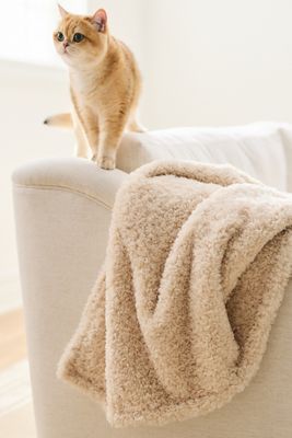 Juniper Double Sided Solid Throw Blanket