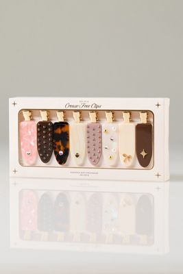 By Anthropologie Crease-Free Hair Clips, Set of 8