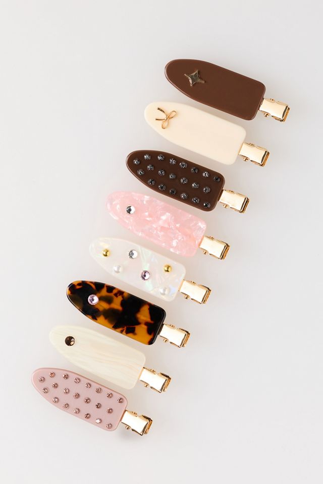By Anthropologie Crease-Free Hair Clips, Set of 8 #1