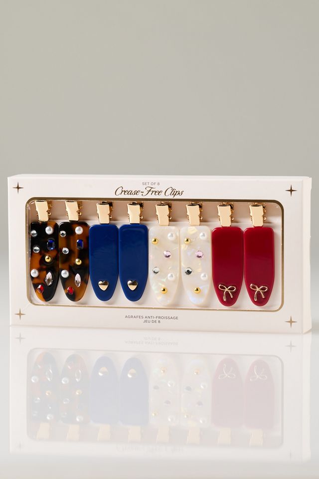 By Anthropologie Crease-Free Hair Clips, Set of 8 #1