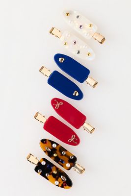 By Anthropologie Crease-Free Hair Clips, Set of 8