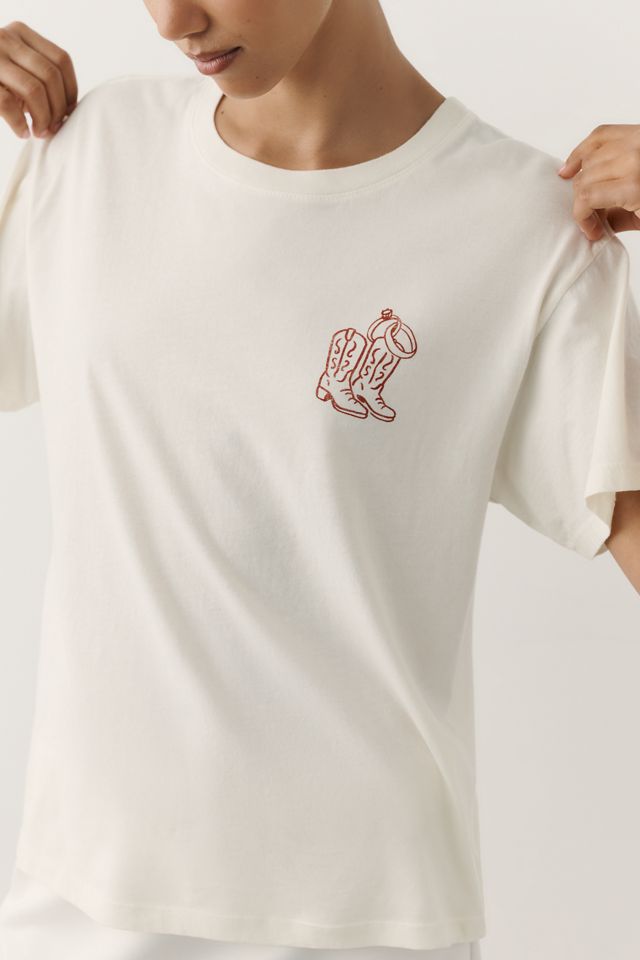 Letluv Found Her Cowboy 100% Cotton Bridal Tee #2