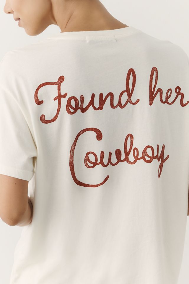 Letluv Found Her Cowboy 100% Cotton Bridal Tee #4