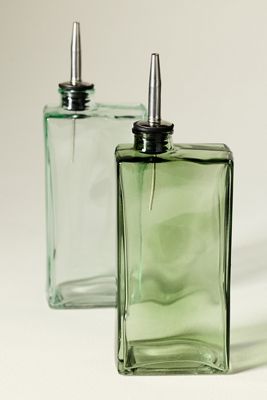 Rectangular Glass Oil Cruet