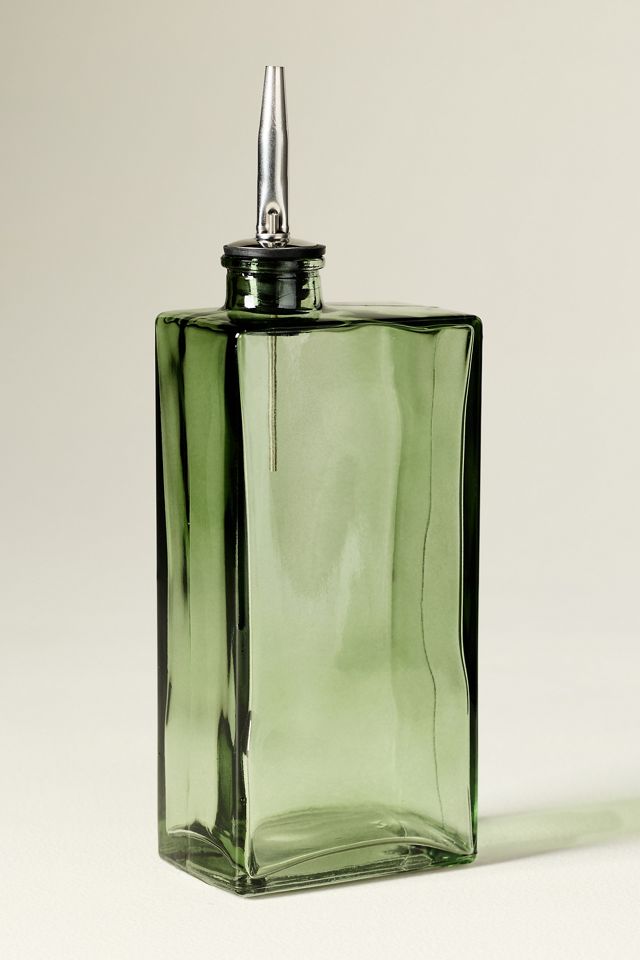 Rectangular Glass Oil Cruet #1