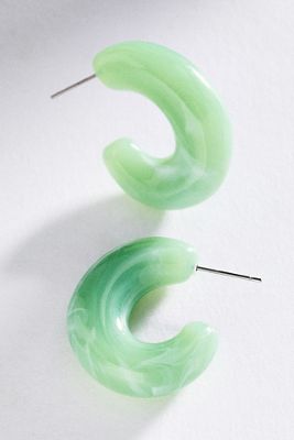By Anthropologie Resin Hoop Earrings