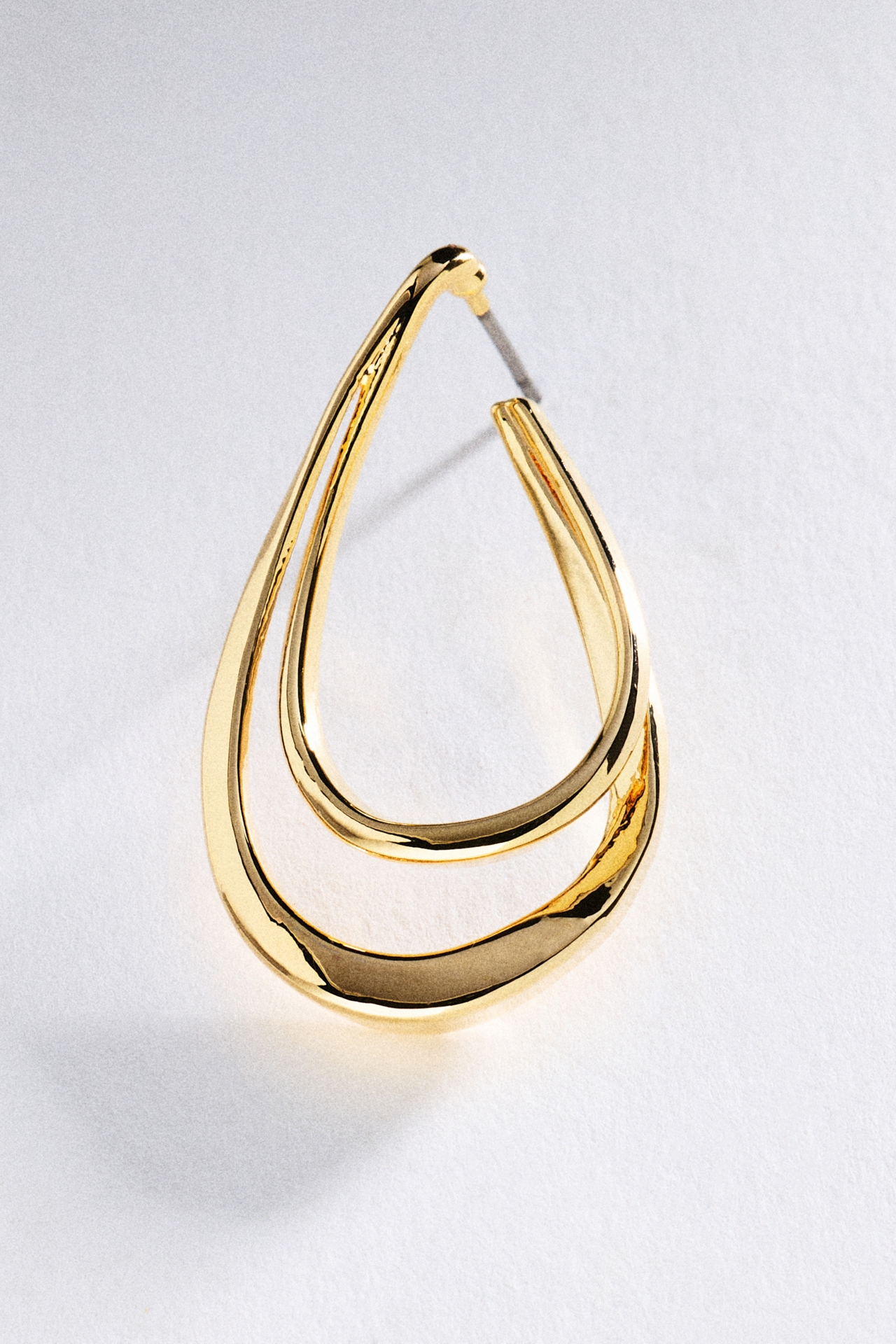 By Anthropologie Layered Teardrop Hoop Earrings
