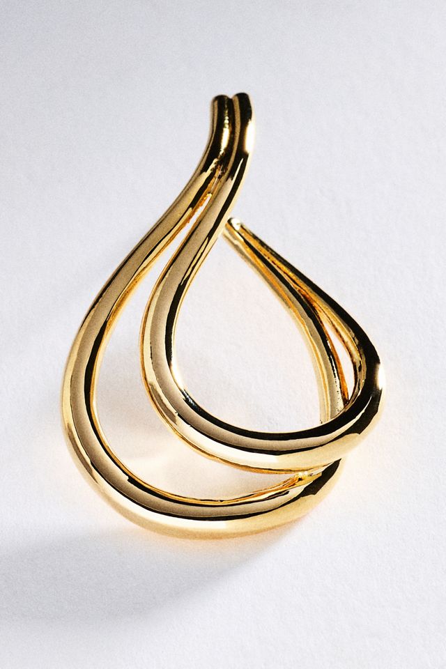 By Anthropologie Twisted Teardrop Earrings #2
