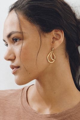 By Anthropologie Twisted Teardrop Earrings