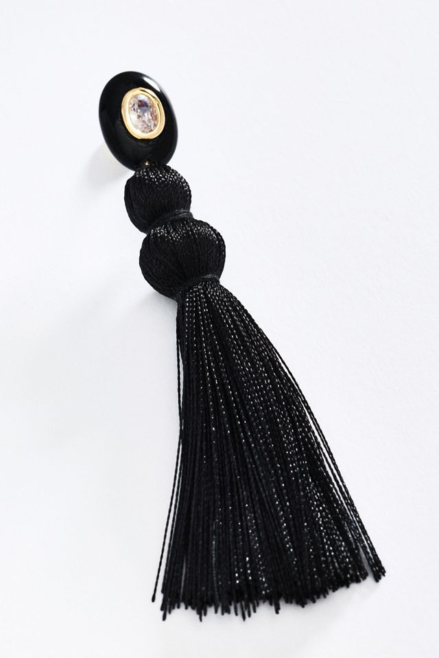 By Anthropologie Tassel Drop Earrings #1