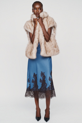 By Anthropologie Faux Fur Vest by Anthropologie