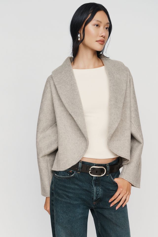 By Anthropologie Brushed Dolman Cocoon Jacket #1