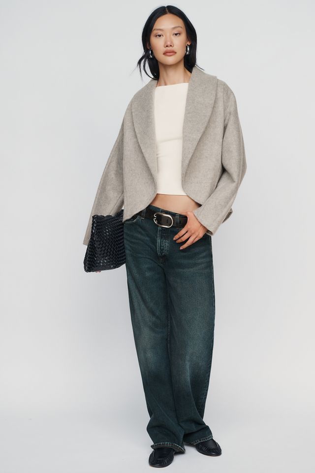 By Anthropologie Brushed Dolman Cocoon Jacket #2
