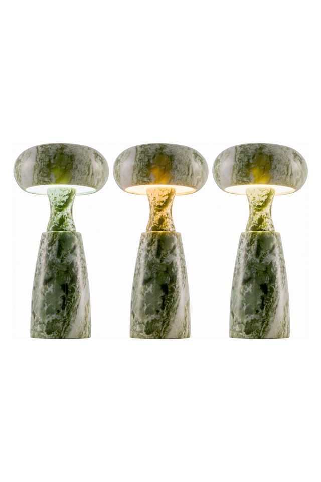 Marzela Washed Marble Sculptural Rechargeable Table Lamp #4