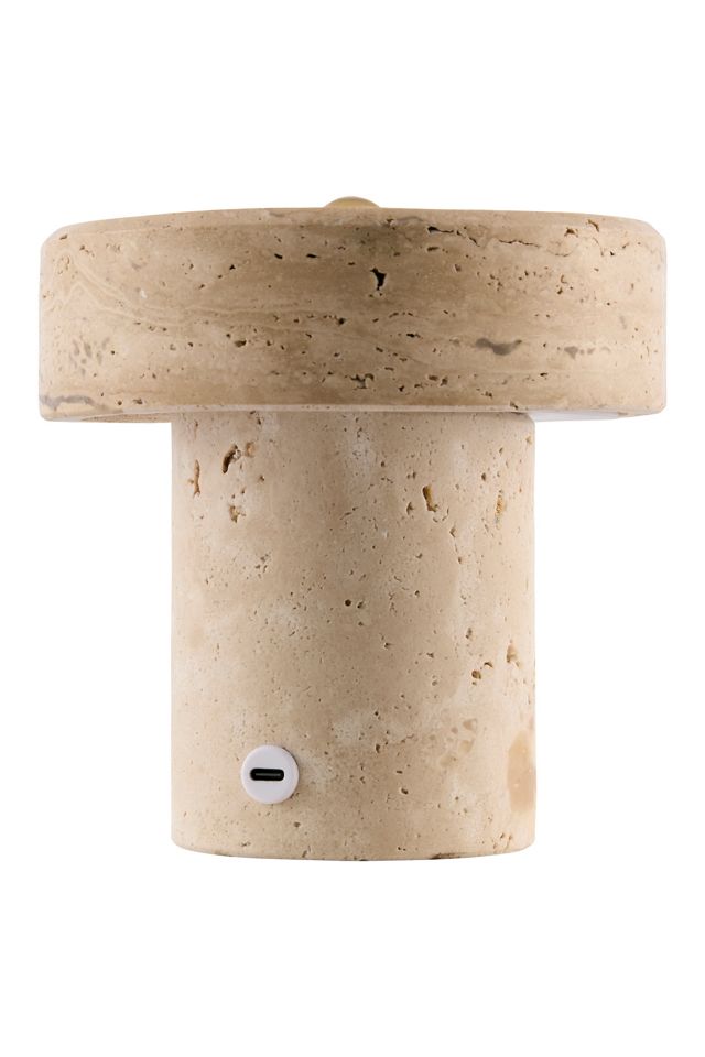 Tessari Washed Travertine Accent Table Lamp #3