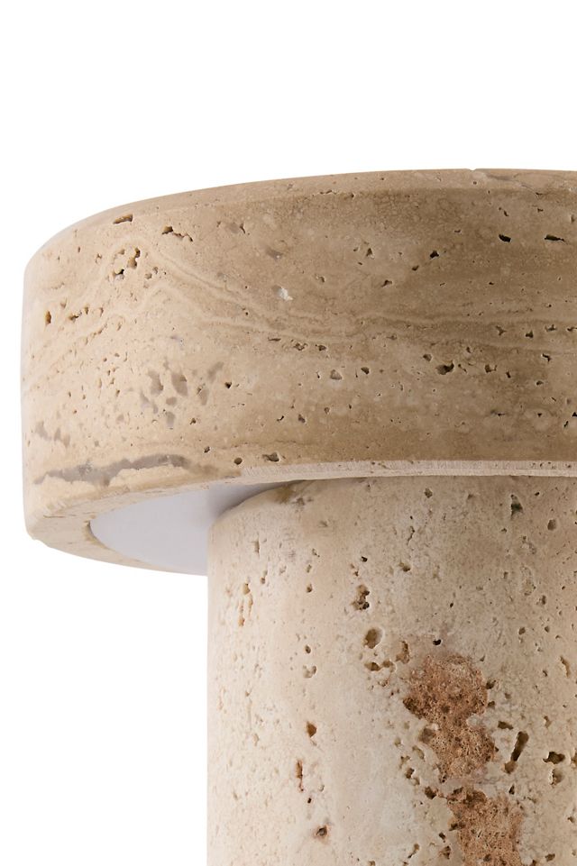 Tessari Washed Travertine Accent Table Lamp #4