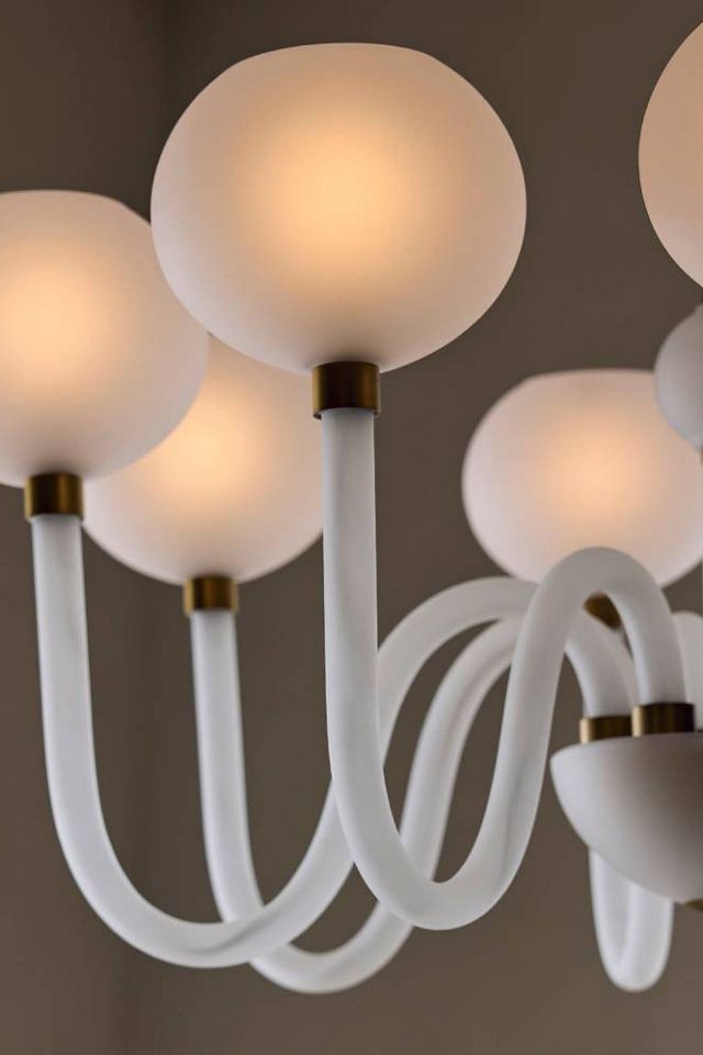 Tebaldi Venetian Inspired Etched Glass Chandelier #3