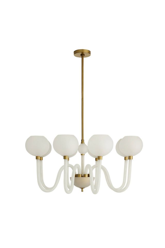 Tebaldi Venetian Inspired Etched Glass Chandelier #5
