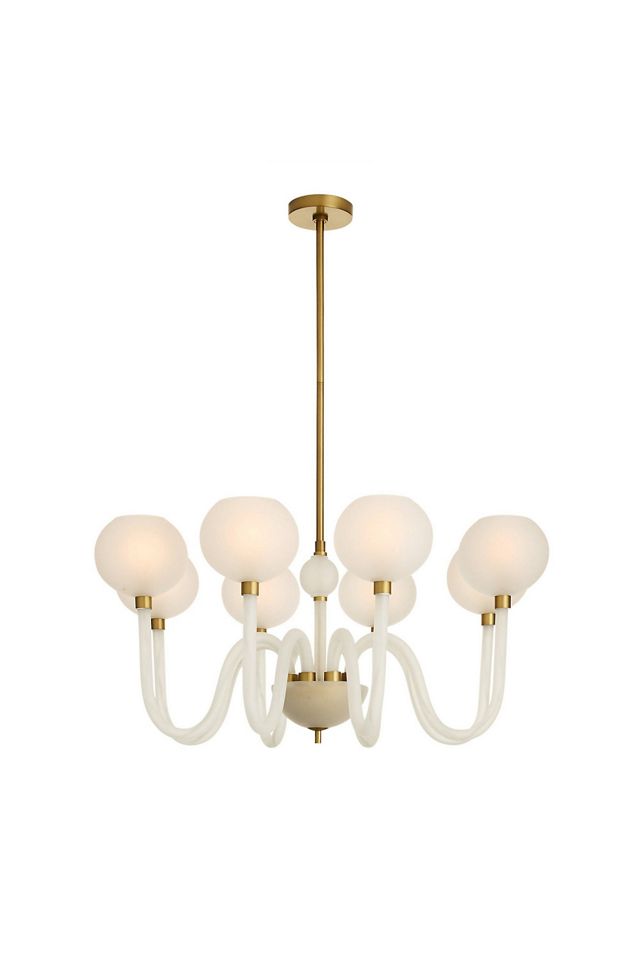 Tebaldi Venetian Inspired Etched Glass Chandelier #6