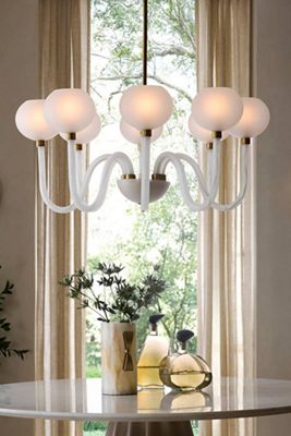 Tebaldi Venetian Inspired Etched Glass Chandelier