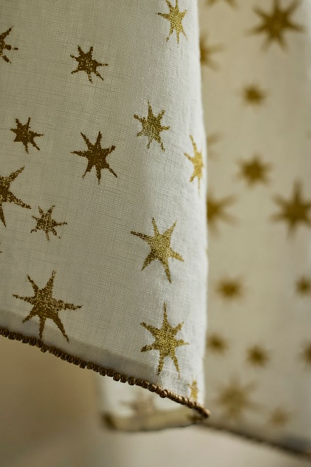 Metallic Starburst Linen Dish Towel #1