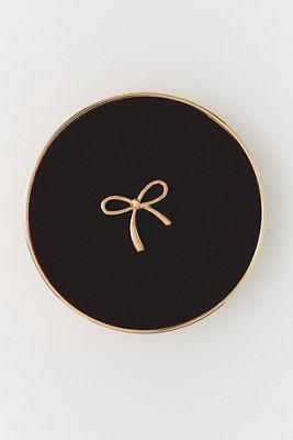 By Anthropologie Velvet Swivel Compact Mirror 