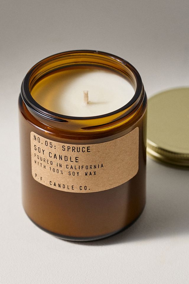 P.F. Candle Co. Woody Spruce Glass Candle #1