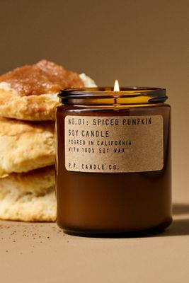P.F. Candle Co. Gourmand Spiced Pumpkin Glass Jar Candle