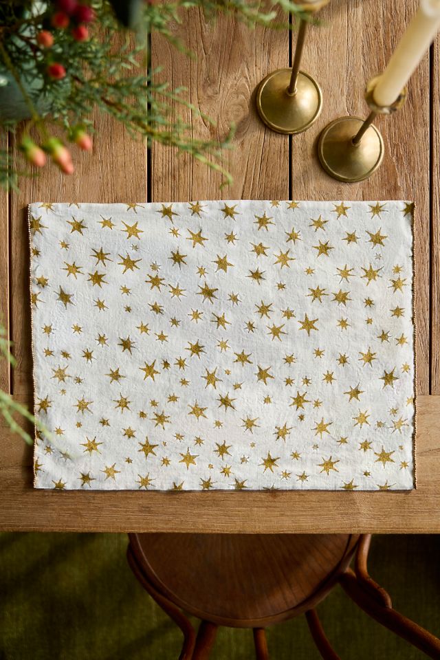Metallic Starburst Linen Placemat #2