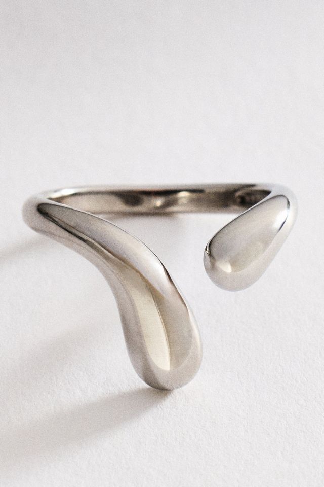 By Anthropologie Open Molten Ring #1