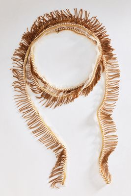 By Anthropologie Prelayer Wrap Tassel Necklace