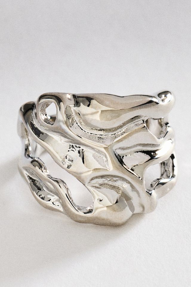 By Anthropologie Molten Tide Ring #1