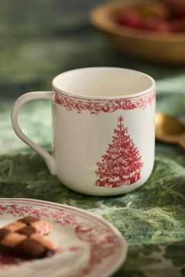 Red Tannenbaum Stoneware Mug