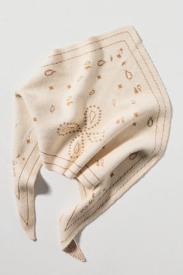 By Anthropologie Knit Triangle Bandana Scarf
