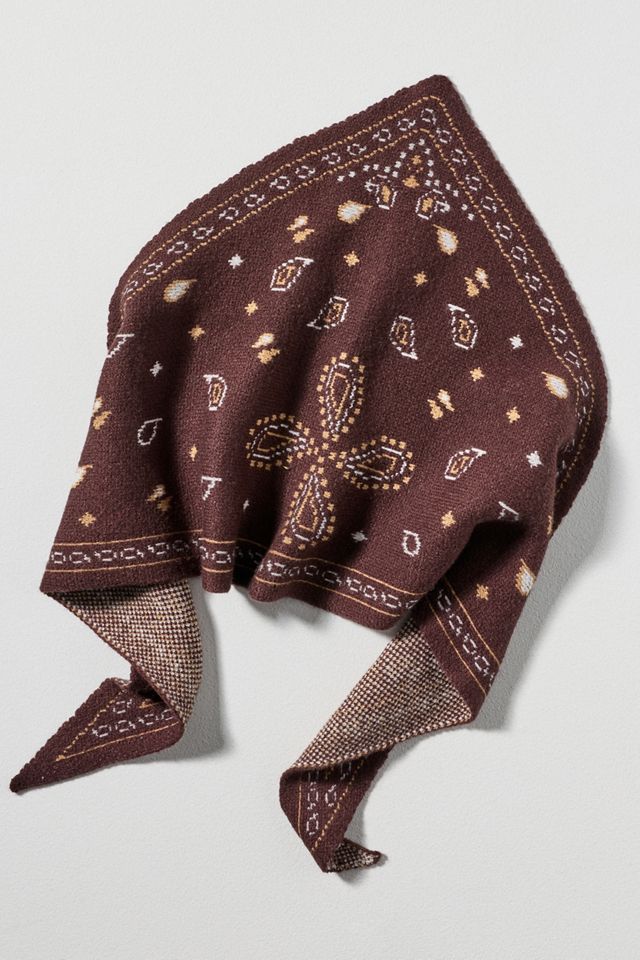 By Anthropologie Knit Triangle Bandana Scarf #2